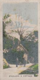 1927 Army Club Beauty Spots of Great Britain (Small) #28 Studland.  A Cottage. Front