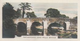 1927 Army Club Beauty Spots of Great Britain (Small) #49 Hathersage, Kead Mills Bridge Front