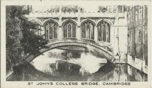 1929 Major Drapkin & Co. Around Britain (Small) #9 St Johns College Bridge, Cambridge Front
