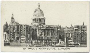 1929 Major Drapkin & Co. Around Britain (Small) #50 St Paul's Cathedral, London Front