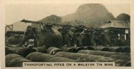 1929 Carreras Malayan Industries #15 Transporting Pipes on a Malayan Tin Mine Front