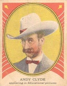 1938 Hamilton Gum - Hollywood Picture Stars #15 Andy Clyde Front