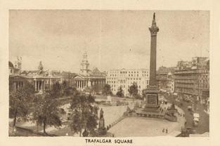 1936 Cooperative Wholesale Society (C.W.S) Beauty Spots of Britain #5 London - Trafalgar Square Front