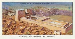 1936 Lambert & Butler Empire Air Routes #16 Temple of Horus at Edfou, Upper Egypt Front