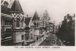 1936 R.J. Lea Famous Views #13 The Law Courts, London Front