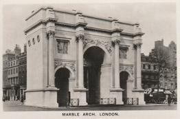 1936 R.J. Lea Famous Views #16 Marble Arch, London Front