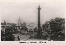 1936 R.J. Lea Famous Views #21 Trafalgar Square, London Front