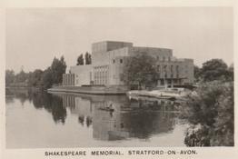 1936 R.J. Lea Famous Views #39 Shakespeare Memorial, Stratford-on-Avon Front