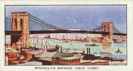 1937 C.W.S. Famous Bridges of the World #8 Brooklyn Bridge Front