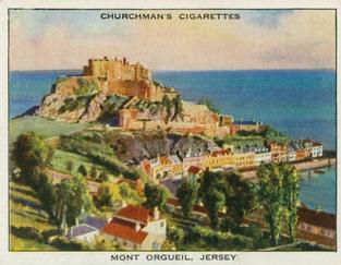 1938 Churchman's Holidays in Britian (Scene Only) #1 Mount Orgueil, Jersey Front