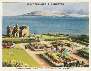 1938 Churchman's Holidays in Britian (Scene Only) #10 Sandsfoot Castle, Weymouth, Dorset Front