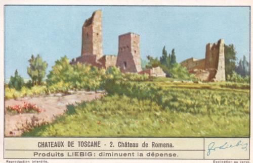 1940 Liebig Chateaux de Toscane (Castles of Tuscany) (French Text) (F1409, S1413) #2 Chateau de Romena Front