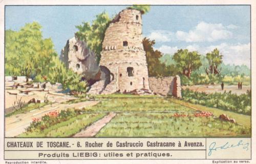 1940 Liebig Chateaux de Toscane (Castles of Tuscany) (French Text) (F1409, S1413) #6 Rocher de Castruccio Castracane a Avenza Front