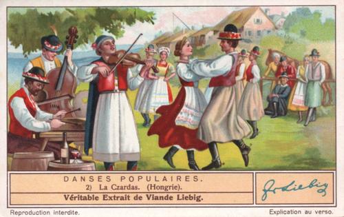 1936 Liebig Danses Populaires VII (Folk Dances VII) (French Text) (F1328, S1333) #2 La Czardas (Hongrie) Front