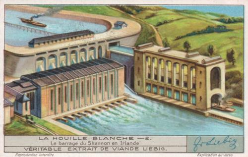 1933 Liebig La Houille Blanche (Hydroelectricity) (French Text) (F1267, S1271) #2 Le barrage du Shannon en Irlande Front