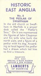1961 Lamberts Historic East Anglia #8 The Pedlar of Swaffham Back