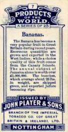 1908 Player's Products of the World #7 Bananas Back