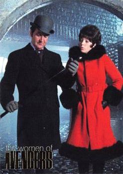 2014 Unstoppable Cards The Women of the Avengers - Gold Foil #F8 Patrick Macnee / Linda Thorson Front
