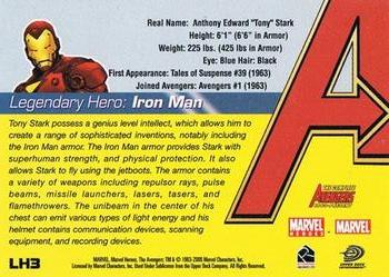2006 Rittenhouse The Complete Avengers 1963-Present - Legendary Heroes #LH3 Iron Man Back