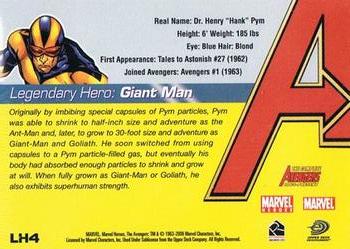 2006 Rittenhouse The Complete Avengers 1963-Present - Legendary Heroes #LH4 Giant Man Back