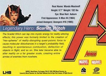 2006 Rittenhouse The Complete Avengers 1963-Present - Legendary Heroes #LH8 Scarlet Witch Back