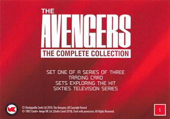 2019 Unstoppable Cards The Avengers The Complete Collection Series 1 #1 The Avengers - The Complete Collection Back