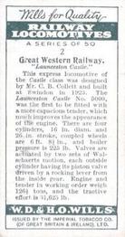 1930 Wills's Railway Locomotives #2 G.W.R. 