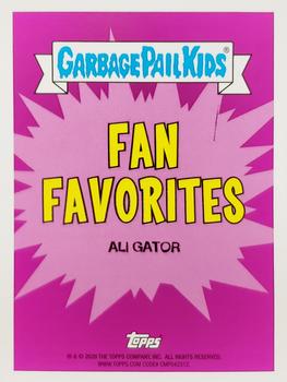 2020 Topps Garbage Pail Kids 35th Anniversary - Fan Favorites #FV-8a Ali Gator Back