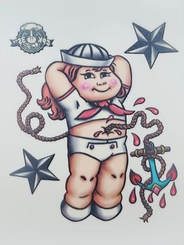 2020 Topps Garbage Pail Kids 35th Anniversary - No Ragerts Tattoos #2 Sailor Front