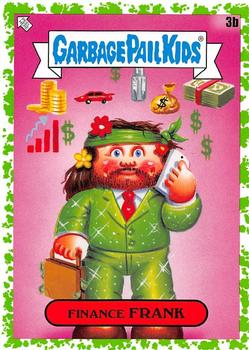 2020 Topps Garbage Pail Kids 35th Anniversary - Booger Green #3b Finance Frank Front