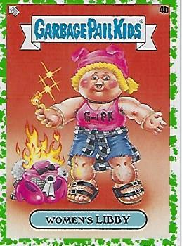 2020 Topps Garbage Pail Kids 35th Anniversary - Booger Green #4b Women's Libby Front