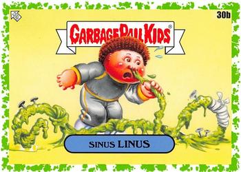 2020 Topps Garbage Pail Kids 35th Anniversary - Booger Green #30b Sinus Linus Front