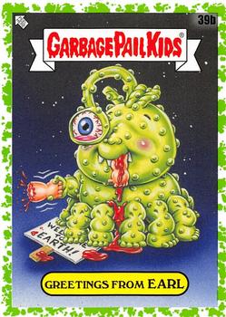 2020 Topps Garbage Pail Kids 35th Anniversary - Booger Green #39b Greetings from Earl Front