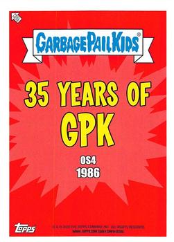 2020 Topps Garbage Pail Kids 35th Anniversary - Booger Green #59a Tin Manny Back