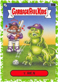 2020 Topps Garbage Pail Kids 35th Anniversary - Booger Green #91b T. Rex Front