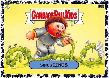 2020 Topps Garbage Pail Kids 35th Anniversary - Bruised Black #30b Sinus Linus Front