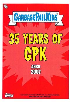 2020 Topps Garbage Pail Kids 35th Anniversary - Bruised Black #76b Max Wax Back