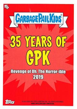 2020 Topps Garbage Pail Kids 35th Anniversary - Bruised Black #89a Killer Cory Back