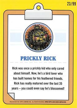 2020 Topps Garbage Pail Kids 35th Anniversary - Spit Blue #18a Prickly Rick Back