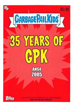 2020 Topps Garbage Pail Kids 35th Anniversary - Spit Blue #74b Swinging Stuart Back