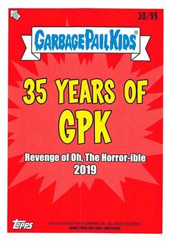 2020 Topps Garbage Pail Kids 35th Anniversary - Spit Blue #89a Killer Cory Back