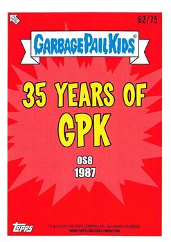 2020 Topps Garbage Pail Kids 35th Anniversary - Bloody Red Nose #63b Wally Warlock Back