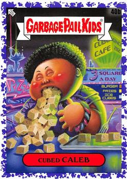 2020 Topps Garbage Pail Kids 35th Anniversary - Jelly Purple #40b Cubed Caleb Front