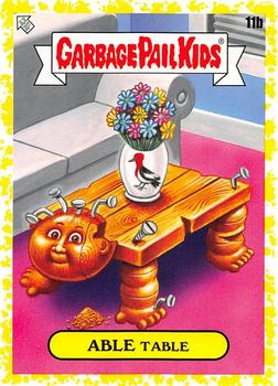 2020 Topps Garbage Pail Kids 35th Anniversary - Phlegm Yellow #11b Able Table Front