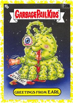 2020 Topps Garbage Pail Kids 35th Anniversary - Phlegm Yellow #39b Greetings from Earl Front