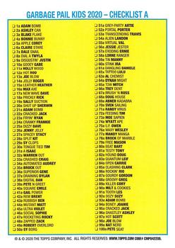 2020 Topps Garbage Pail Kids 35th Anniversary - Phlegm Yellow #49b Andy Droid Back