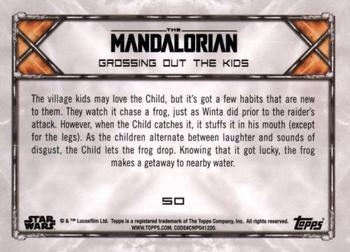 2020 Topps Star Wars: The Mandalorian Season 1 - Blue #50 Grossing out the Kids Back