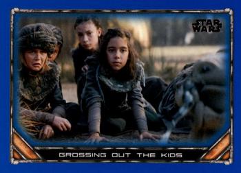 2020 Topps Star Wars: The Mandalorian Season 1 - Blue #50 Grossing out the Kids Front