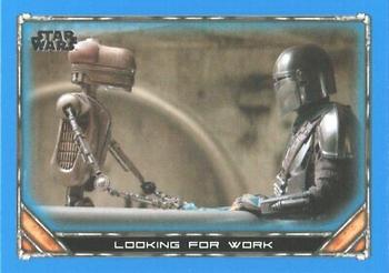2020 Topps Star Wars: The Mandalorian Season 1 - Blue #56 Looking for Work Front