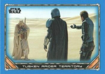 2020 Topps Star Wars: The Mandalorian Season 1 - Blue #59 Tusken Raider Territory Front